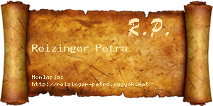 Reizinger Petra névjegykártya